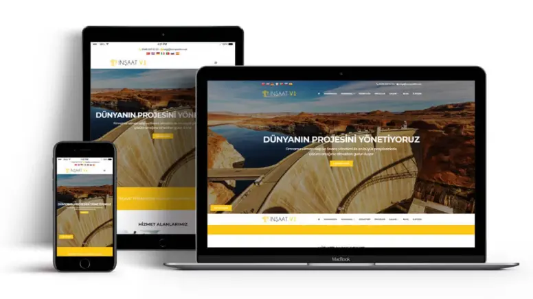 İnşaat Firması Web Tasarımı