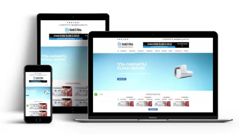 Kombi Klima Servisi Web Tasarımı